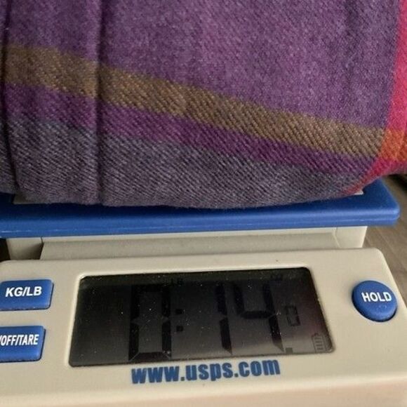 VTG Boundary Waters 100% Wool Tartan Blue/Red Plaid Pleated Skirt Women Size 16 - Picture 10 of 10